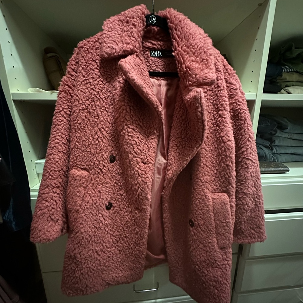 Pink Teddy Coat